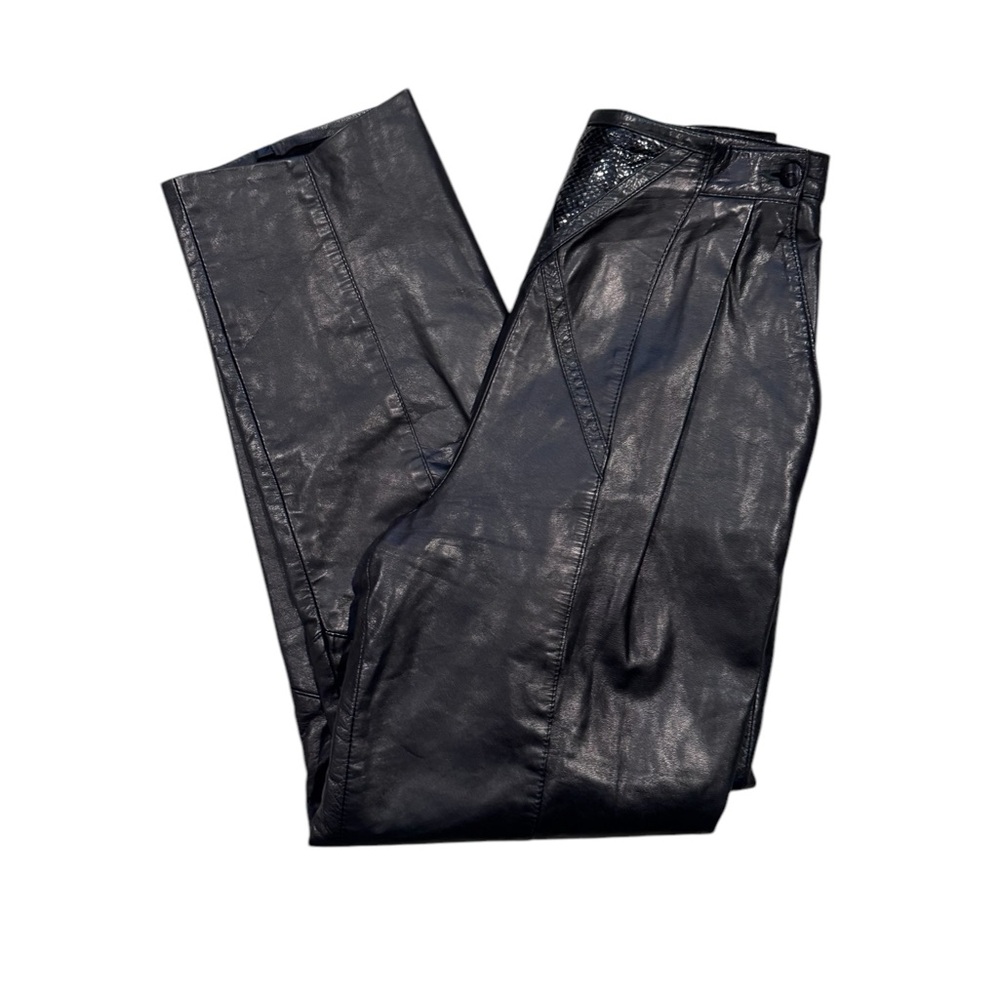 Dominic Bellissimo Leather High Rise Pant 4